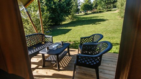 Terras - Vodatent Camping Pittoresque