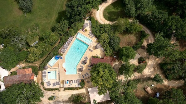 Luchtfoto - Villatent Camping Le Pech Charmant