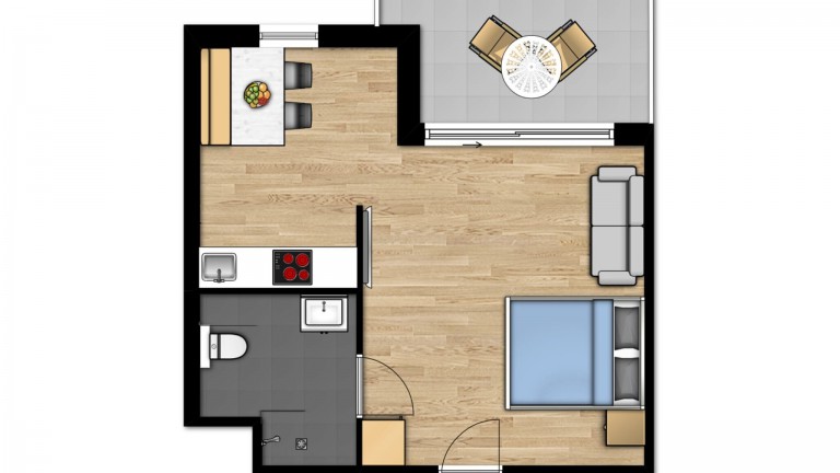 Plattegrond - Holiday Suites Westende