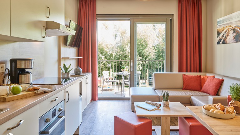 Wohnzimmer - Holiday Suites Westende