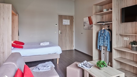 Wohnzimmer - Holiday Suites Zeebrugge