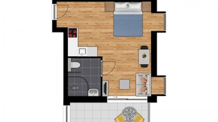 Plattegrond - Holiday Suites Zeebrugge