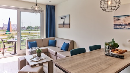 Wohnzimmer - Holiday Suites Zeebrugge