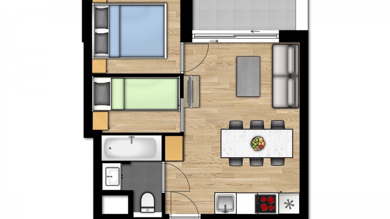 Plan - Holiday Suites Zeebrugge