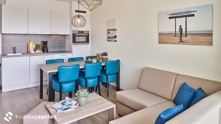 Wohnzimmer - Holiday Suites Zeebrugge