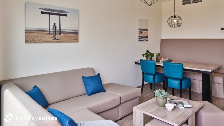 Wohnzimmer - Holiday Suites Zeebrugge