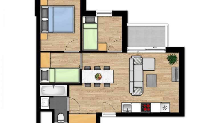 Plan - Holiday Suites Zeebrugge