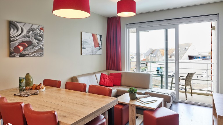 Wohnzimmer - Holiday Suites Zeebrugge