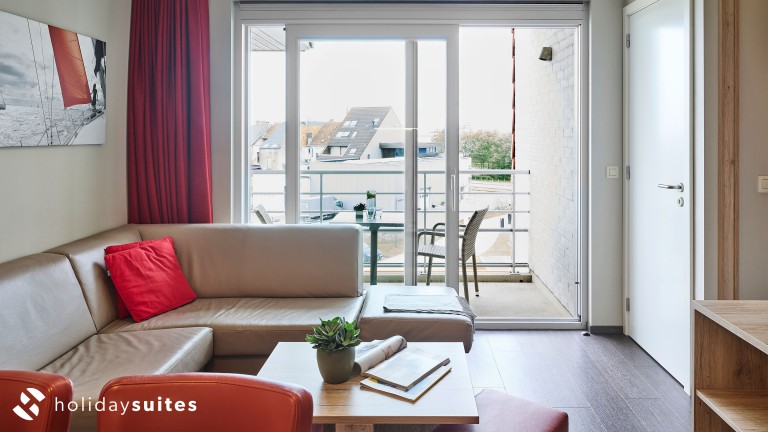 Wohnzimmer - Holiday Suites Zeebrugge