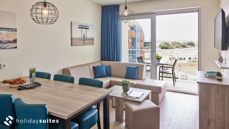 Wohnzimmer - Holiday Suites Zeebrugge