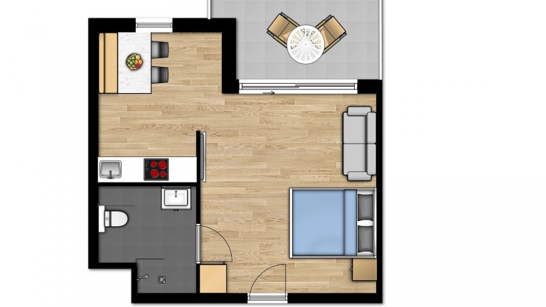 Plattegrond - Holiday Suites Jabbeke