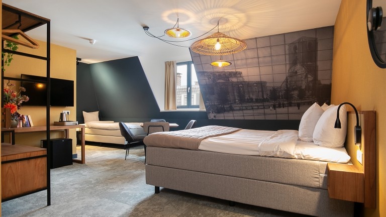 Familienzimmer mit Küche – Hotel Marktstad