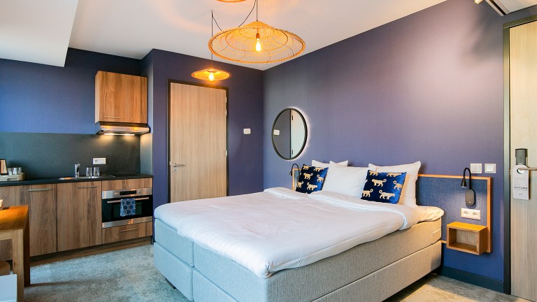 Deluxe studio met keuken en balkon - Hotel Marktstad
