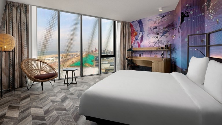 Sea View Double XL kamer - Inntel Hotels Den Haag Marina Beach