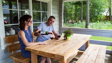 Terras - RCN Vakantiepark de Flaasbloem