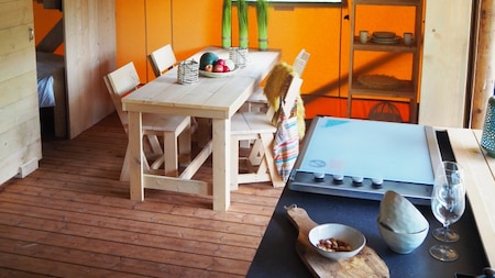 Keuken - RCN Camping La Ferme Du Latois