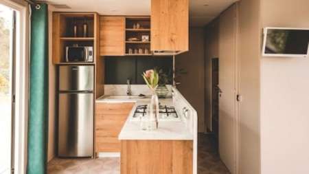 Keuken - RCN Camping La Ferme du LatoisSlaapplaats - RCN Camping La Ferme du Latois