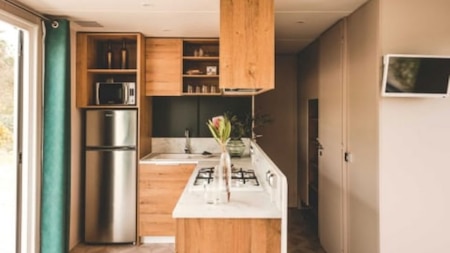 Keuken - RCN Camping La Ferme du LatoisSlaapplaats - RCN Camping La Ferme du Latois