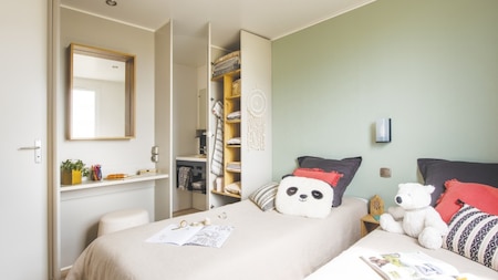 Slaapkamer - RCN Camping Belledonne Slaapkamer - RCN Camping Belledonne