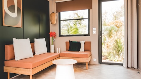 Woonkamer - RCN Camping Belledonne Woonkamer - RCN Camping Belledonne