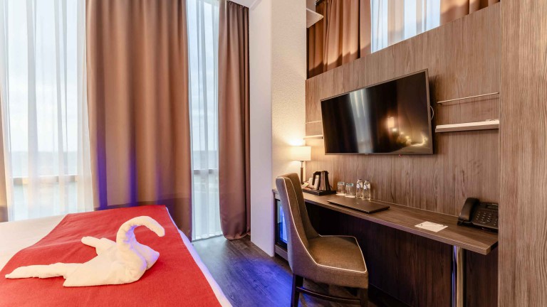 Comfort kamer van Plaza Premium Almere.