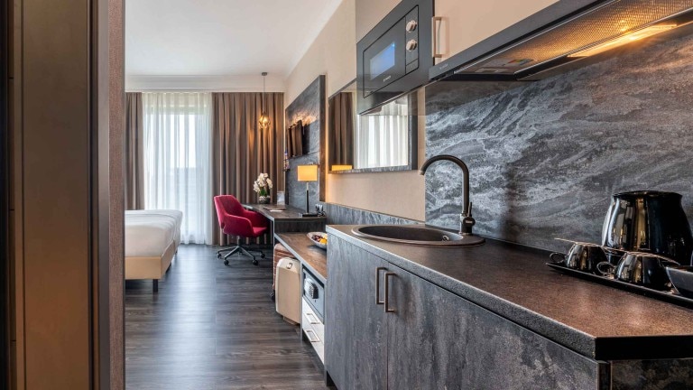 Standaard kamer van Plaza Premium Grand Winston Rijswijk.