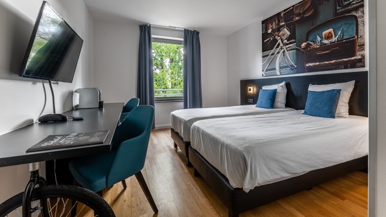 Classic twin kamer - Velotel Brugge