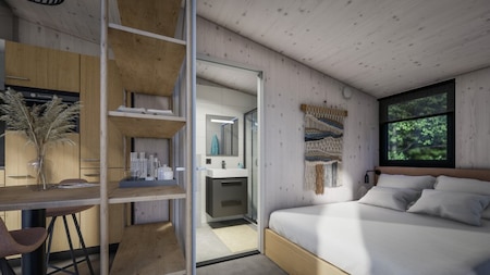 Schlafzimmer und Badezimmer - Roompot Klein Vink