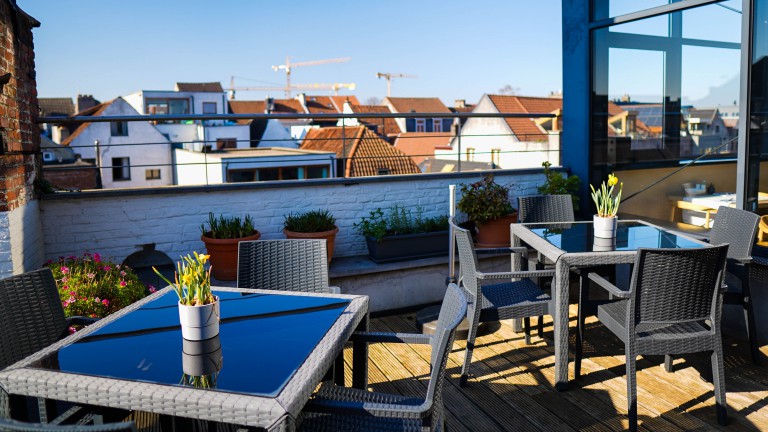 Rooftop terras - Ghent River Hotel