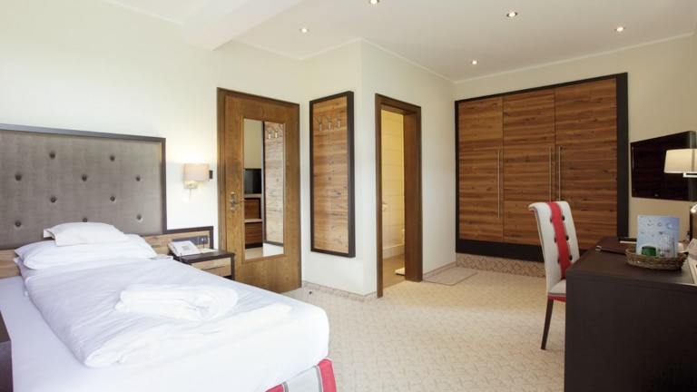 Eenpersoonskamer met zuidelijk balkon