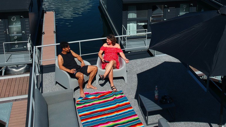 Houseboat met dakterras - Huren Houseboat