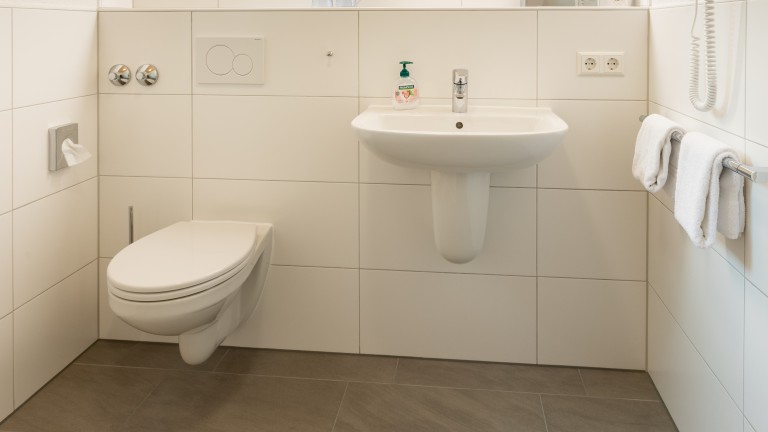 Badkamer - Hotel Hohe Flum