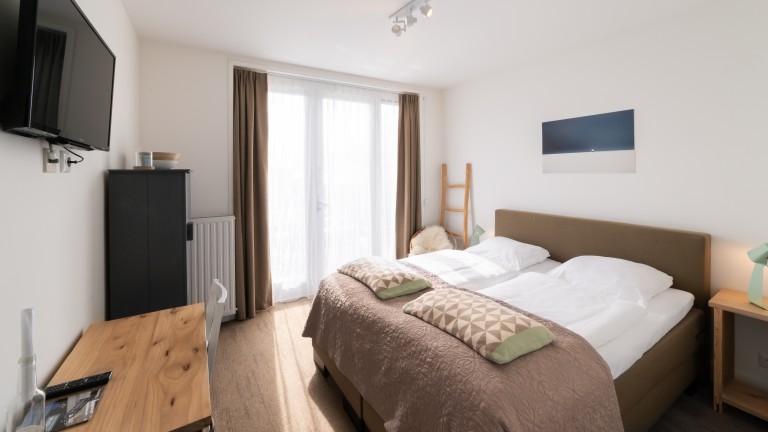 Zimmer mit Meerblick mit Balkon - Het Vlielandhotel