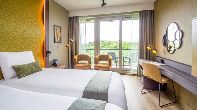 Landzijde kamer - Strandhotel Het Hoge Duin