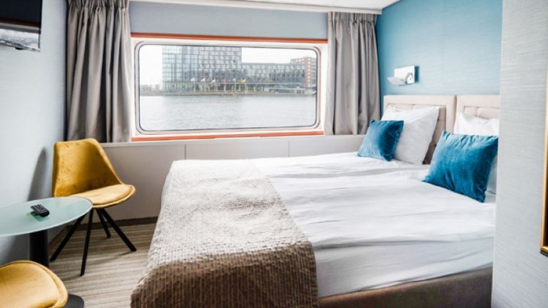 2 persoonshut middeldek - 2 dagen riviercruise - sail away feest op de rijn