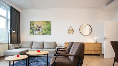 Wohnzimmer - Apartments Alte Schule Züschen