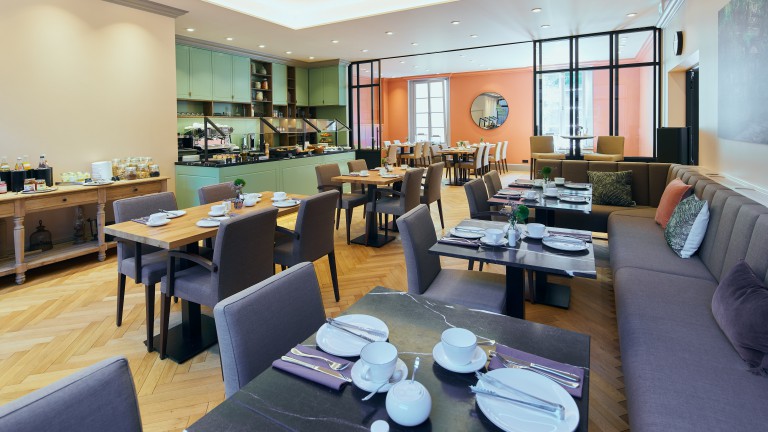 Ontbijtrestaurant van Boutique-Hotel Orangerie.