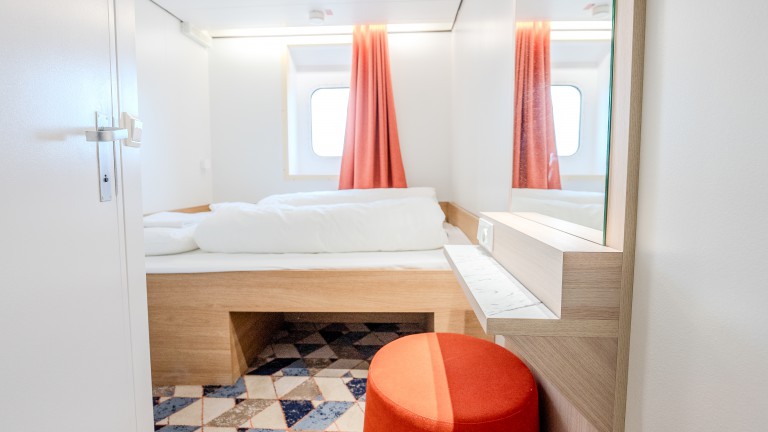 2-Sitzer-Seekabine – DFDS-Minikreuzfahrt IJmuiden–Newcastle