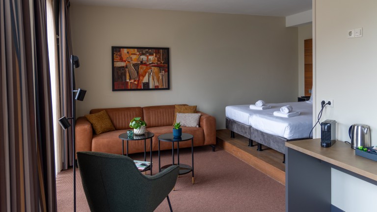 Grote tweepersoonskamer - Stadshotel Doesburg