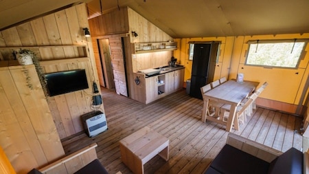 Woonkamer - Camping de Klimberg Woonkamer - Camping de Klimberg