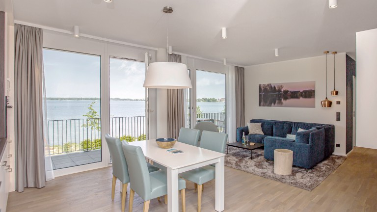 Fortuna suite landzicht - Maremüritz Yachthafen Resort