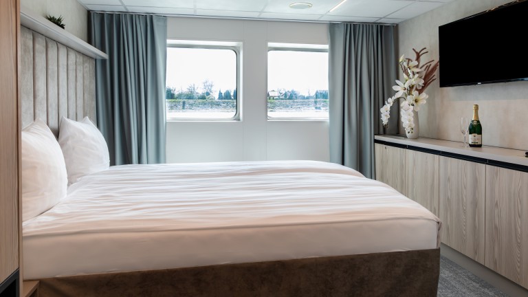 2-persoonshut standaard middeldek - Riviercruise Passau en Donau klassiek