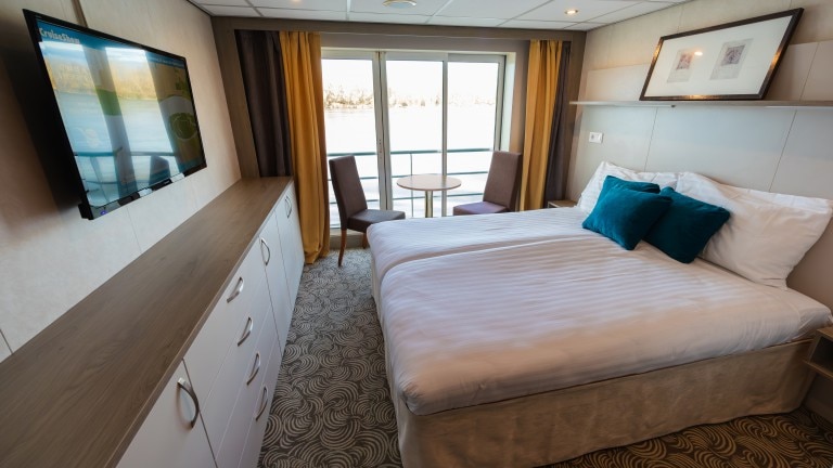 2-persoonshut bovendek - Riviercruise Passau en Donau klassiek