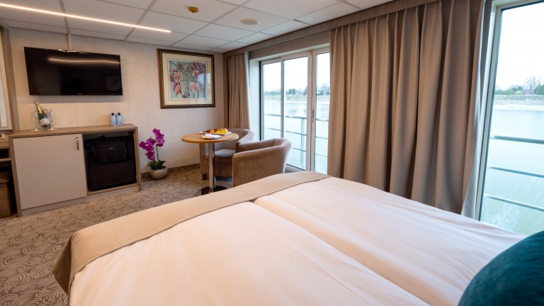 2-persoonshut suite bovendek - Riviercruise Passau en Donau klassiek