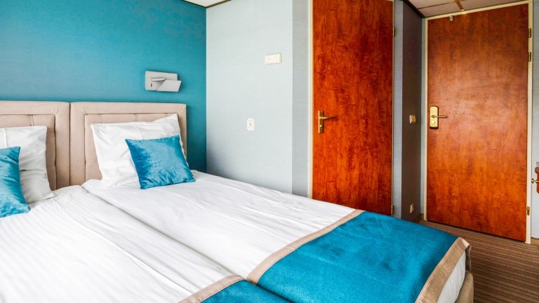 2 persoonshut bovendek - 2 dagen riviercruise - sail away feest op de rijn