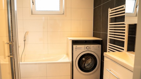 Badkamer - Vakantiepark de Thijmse Berg Badkamer - Vakantiepark de Thijmse Berg