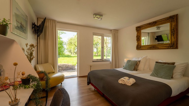 Tuinkamer met bad - Hotel Restaurant Weidumerhout