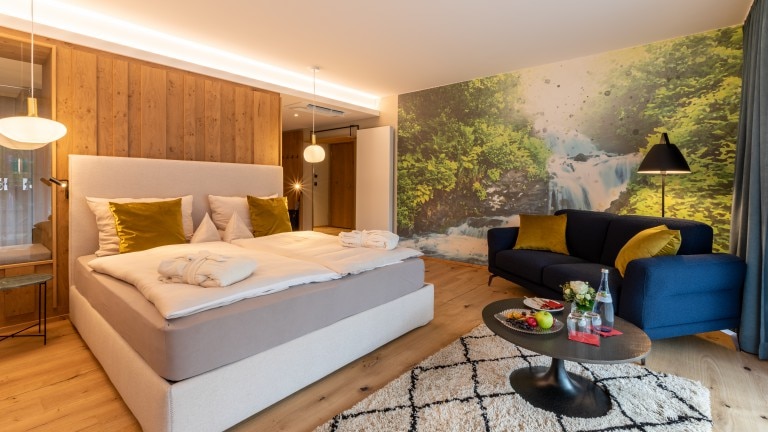 Superior design juniorsuite met balkon - Sackmann Genusshotel