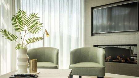 Woonkamer - Villapark de Koog