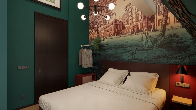 Attic king kamer - The Ald Hotel